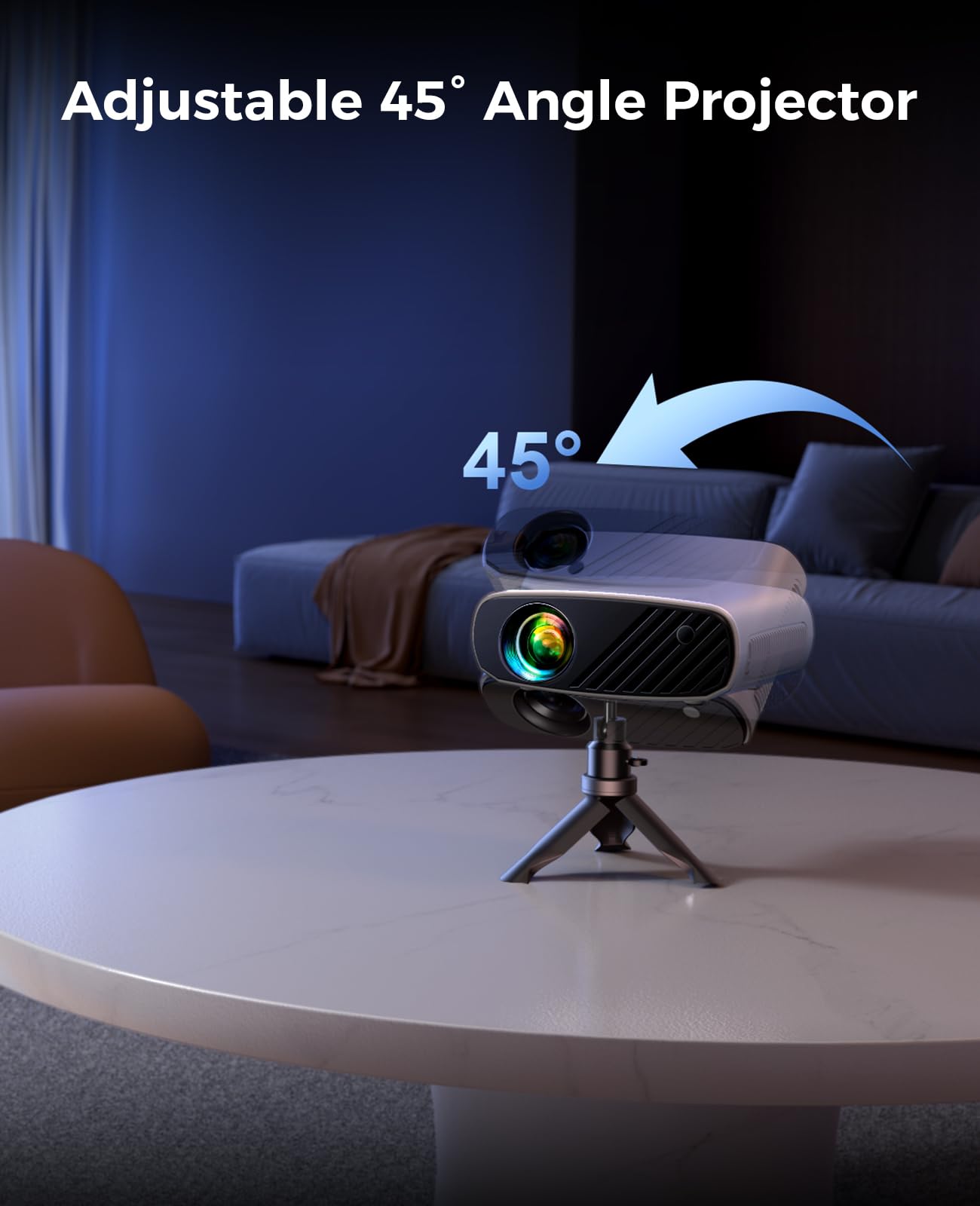 Mini Projector for iPhone 1080P HD Projector