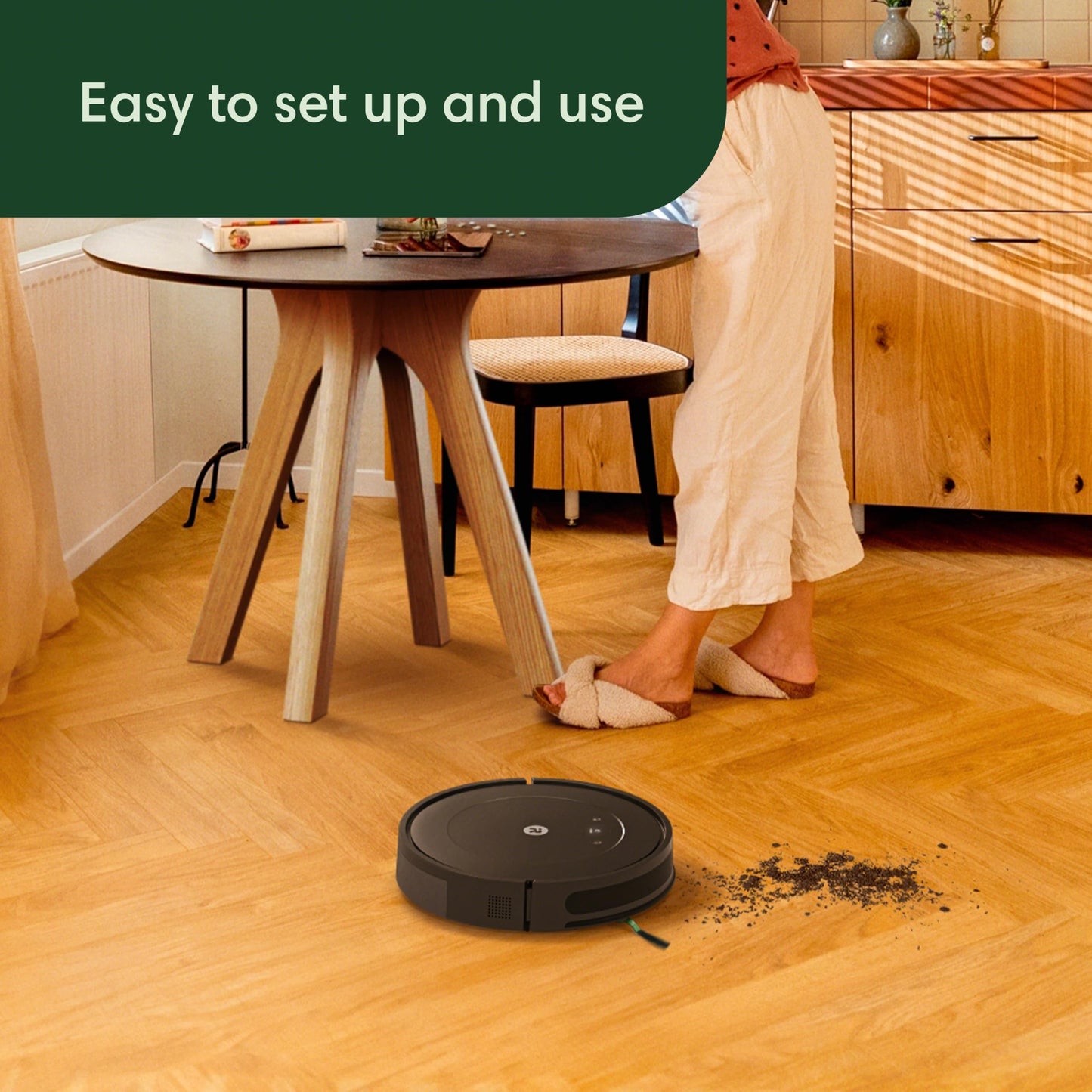 iRobot Roomba Vac Robot Vacuum (Q0120) - Easy to use, Power-Lifting Suction, Multi-Surface Cleaning, Smart Navigation Cleans in Neat Rows