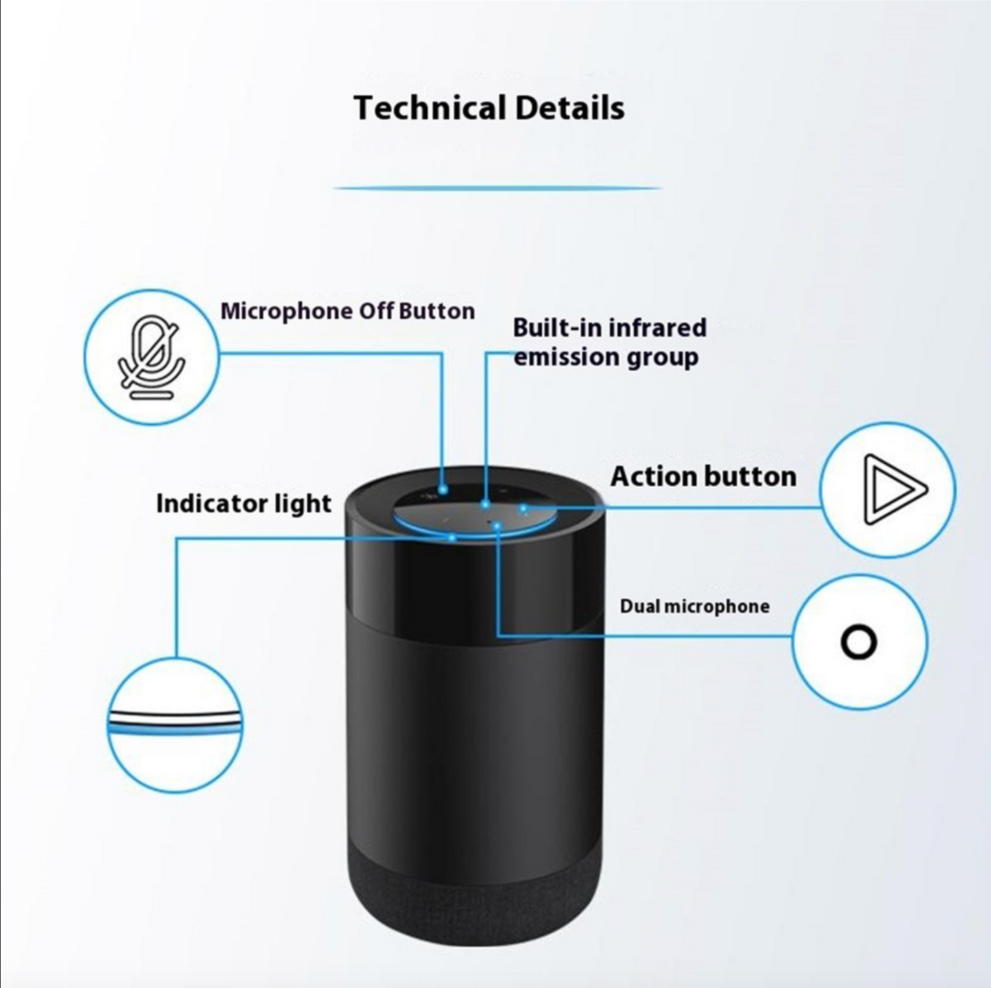 W35 Infrared Smart Speaker AI Voice Interaction