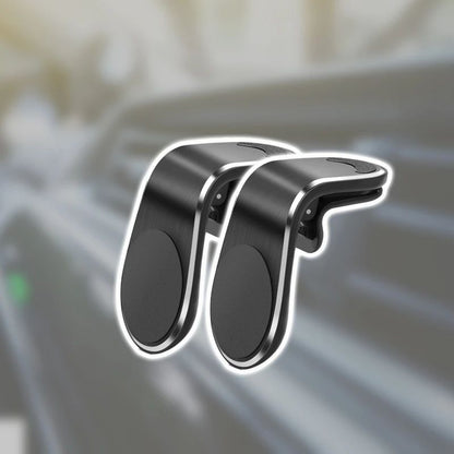 Universal 360 Degrees Rotation L-Shape Magnetic Car Phone Holder