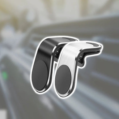 Universal 360 Degrees Rotation L-Shape Magnetic Car Phone Holder