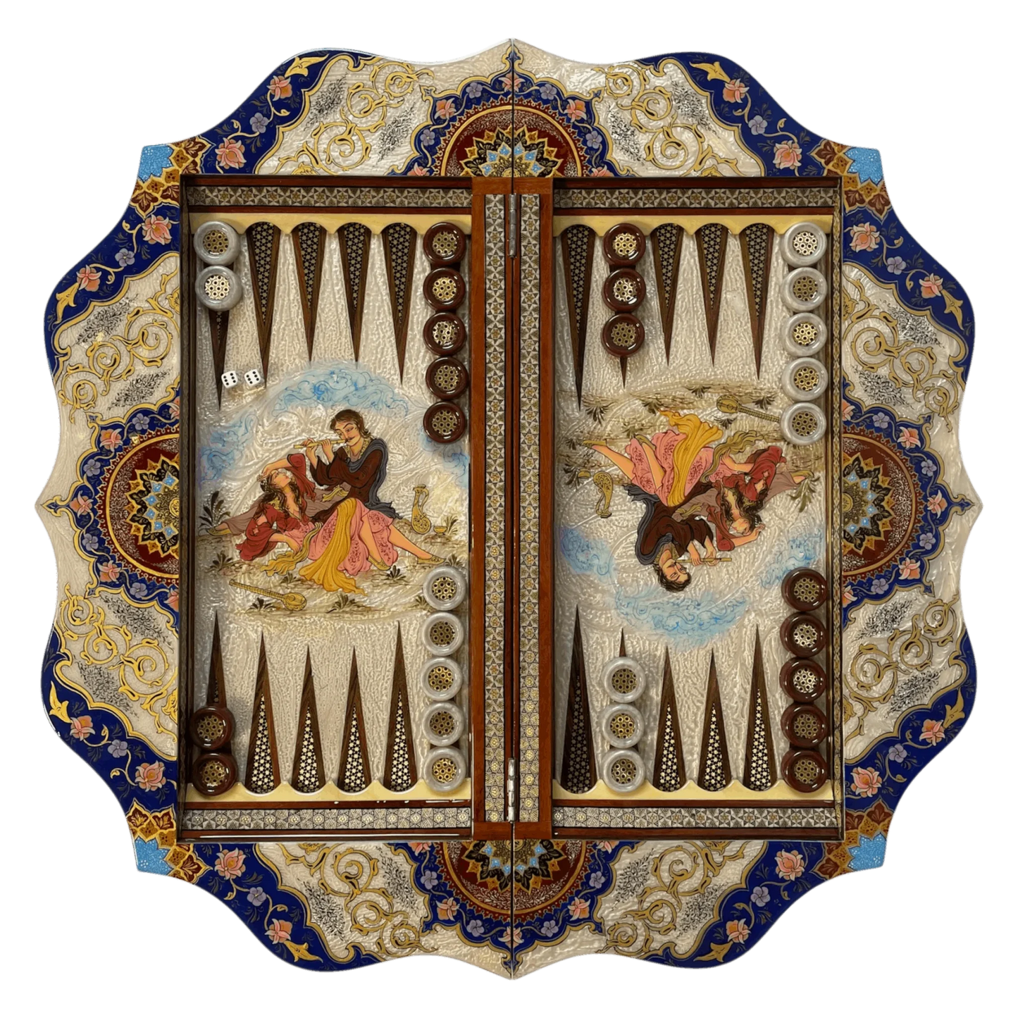 "Winds and Dance" Khatam Khorshi Backgammon 60