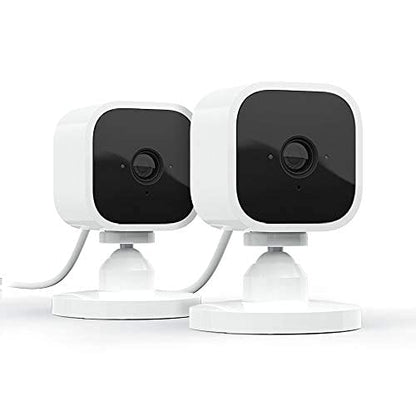 Blink Mini - Compact indoor plug-in smart security camera, 1080p HD video
