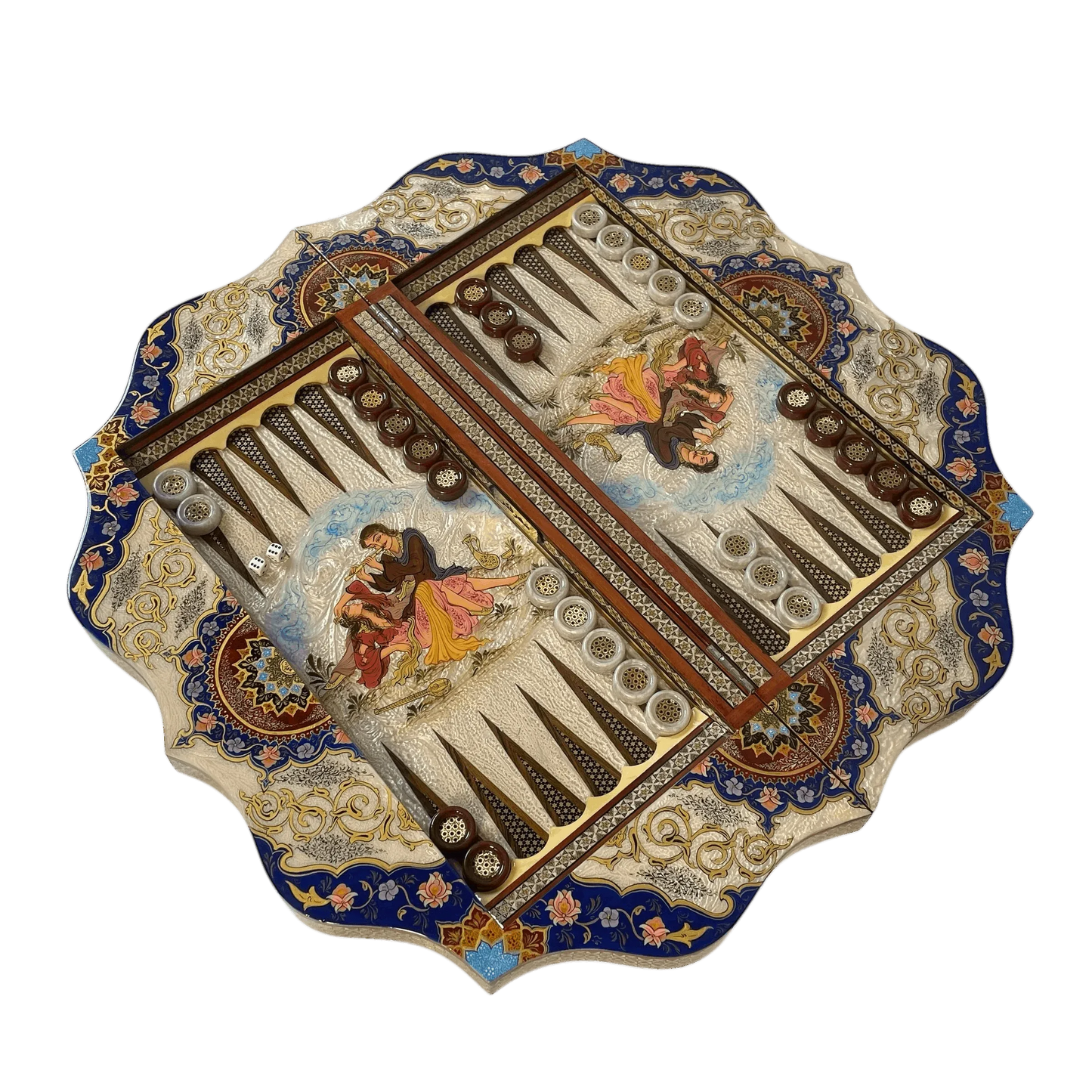 "Winds and Dance" Khatam Khorshi Backgammon 60