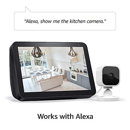 Blink Mini - Compact indoor plug-in smart security camera, 1080p HD video