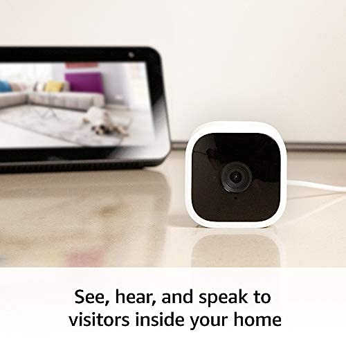 Blink Mini - Compact indoor plug-in smart security camera, 1080p HD video