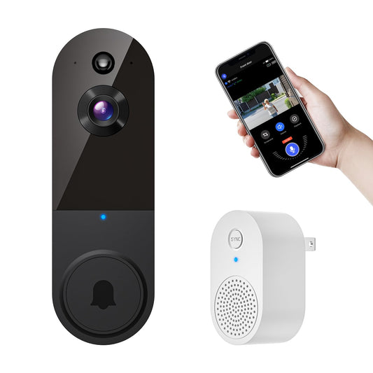 MeshSear 1080p Wireless Video Doorbell Camera with Indoor Receiver