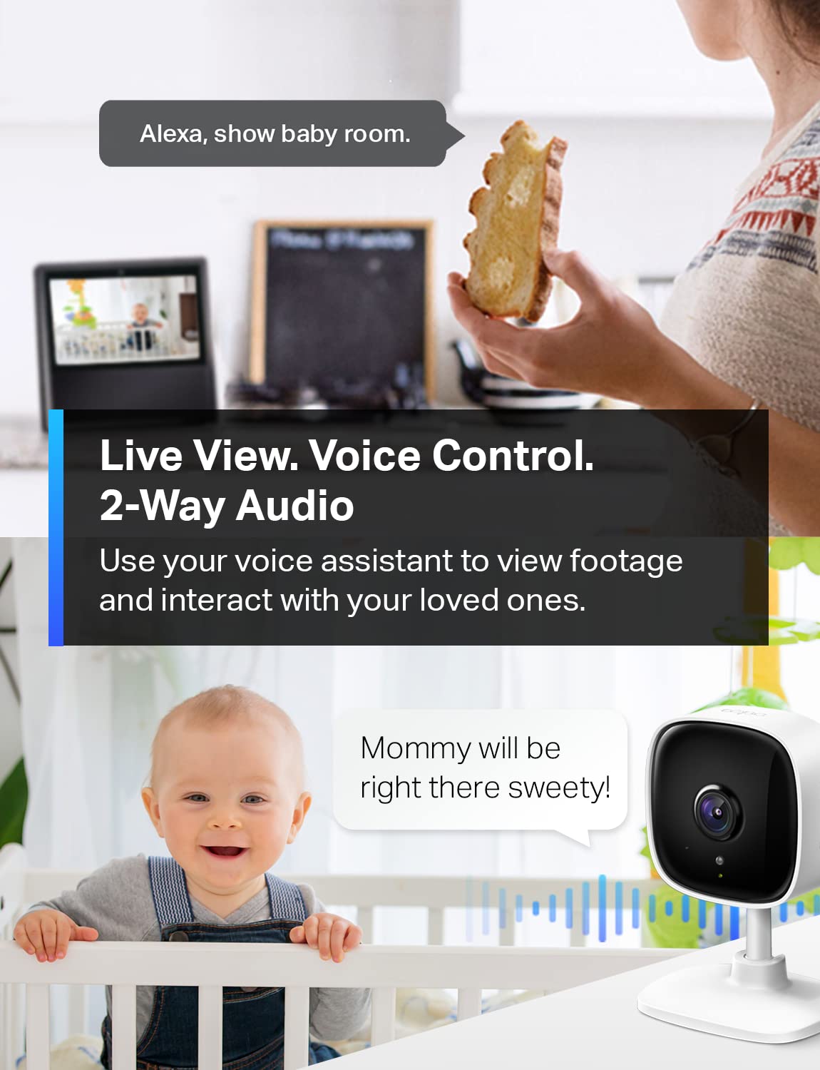 Tapo TP-Link 1080P Indoor Security Camera