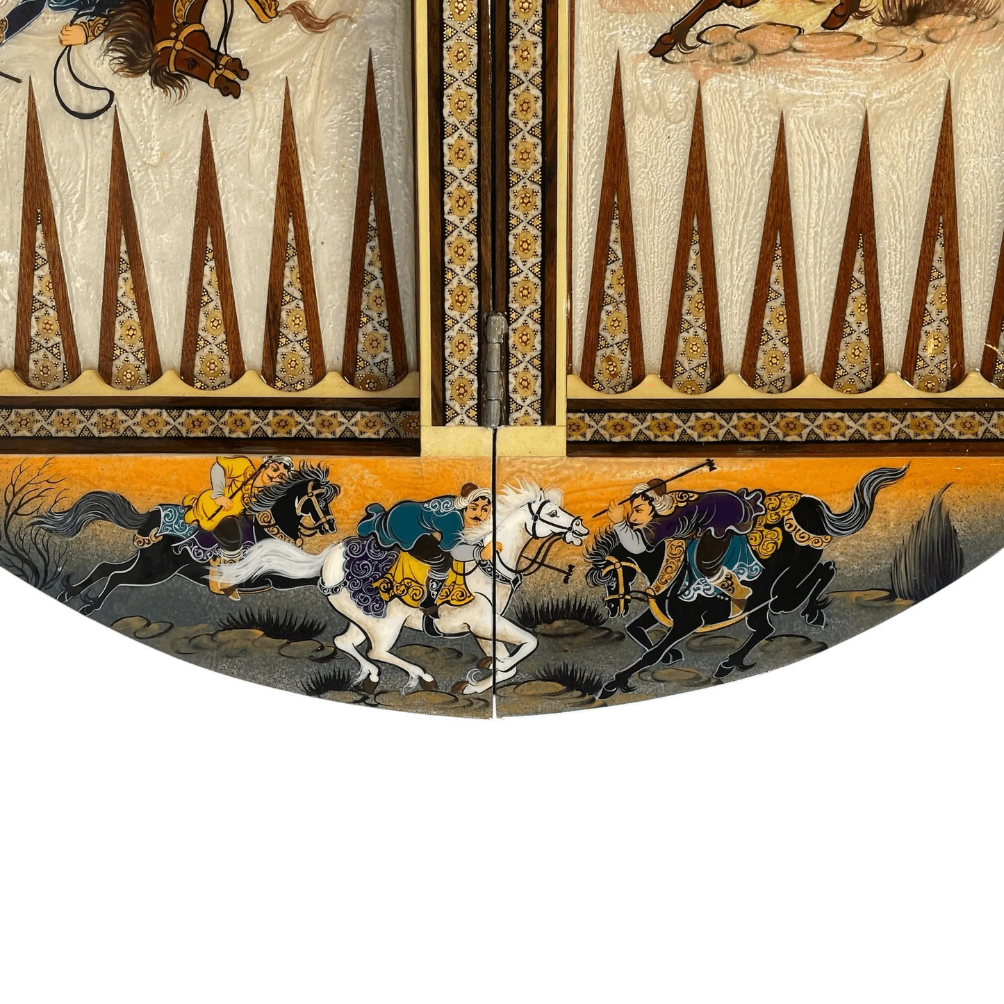 Khatam Round 60 Backgammon Board | Shahi Square Design