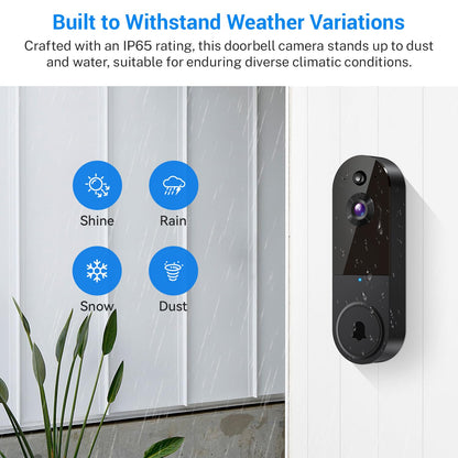 MeshSear 1080p Wireless Video Doorbell Camera with Indoor Receiver