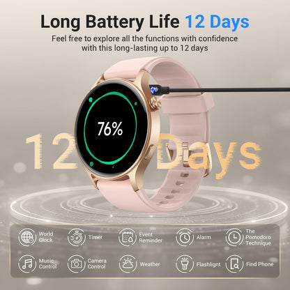 Fitpolo  Smart Watch with  Touchscreen  for Women 1.3"