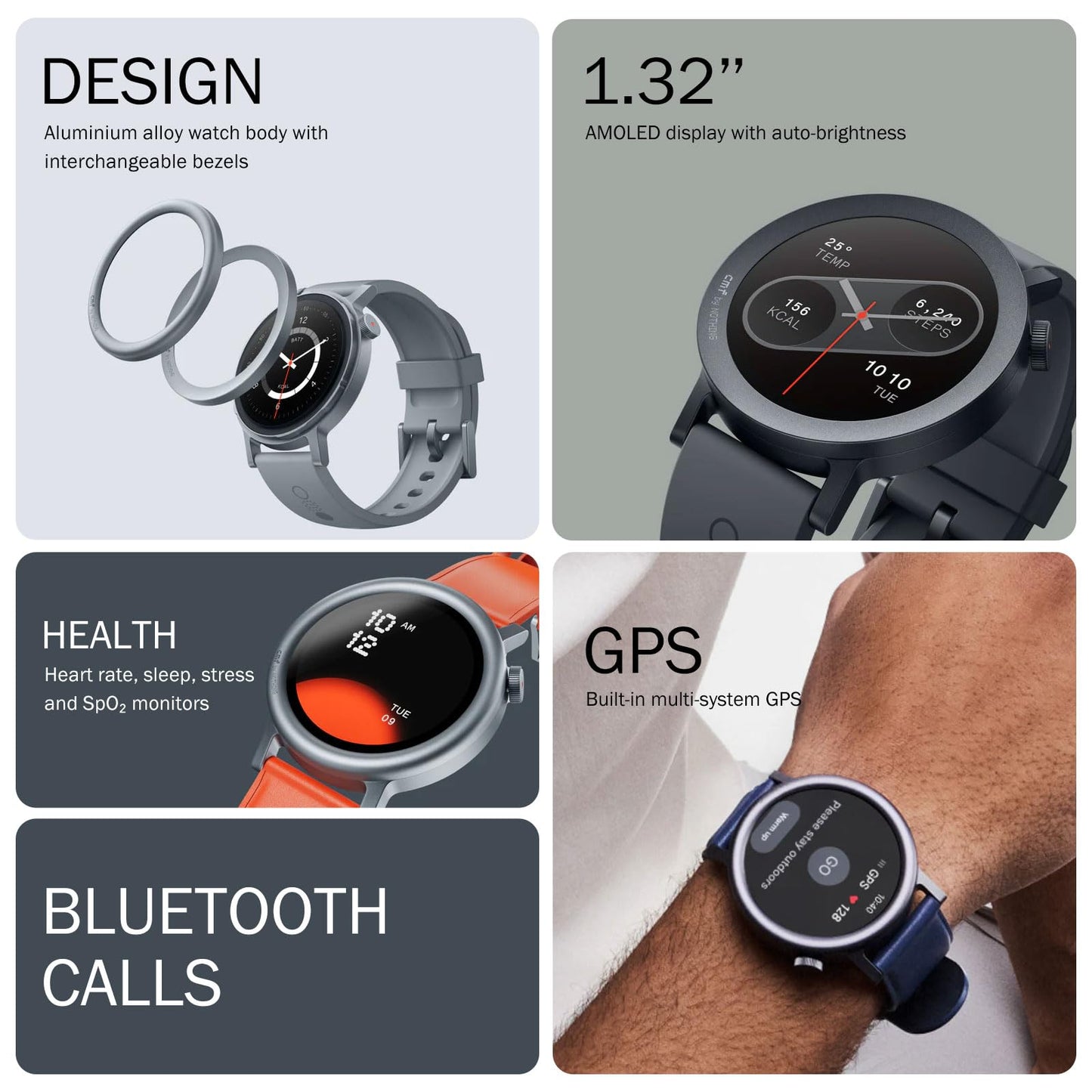 CMF Watch Pro 2 Fitness Smartwatch  (Waterproof, GPS, Android IOS)