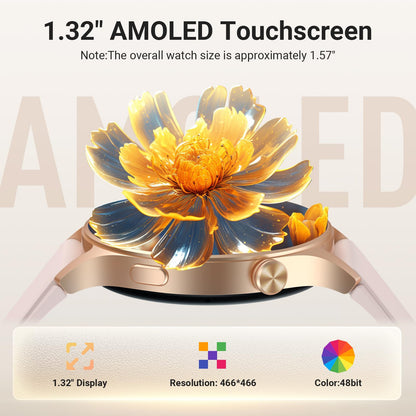 Fitpolo  Smart Watch with  Touchscreen  for Women 1.3"