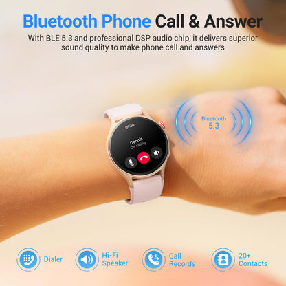 Fitpolo  Smart Watch with  Touchscreen  for Women 1.3"