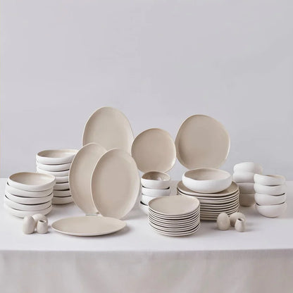 Aurora Luxe 12-Person Dinner Set, 59-Piece Ensemble