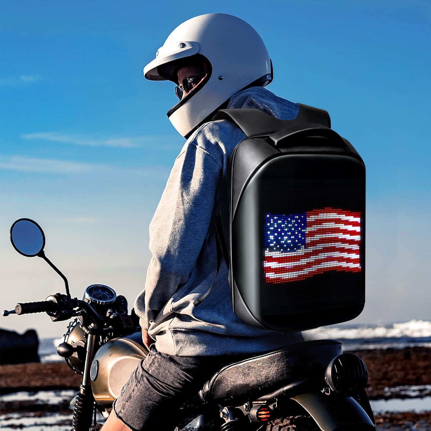 Tesinll Laptop Backpack with LED Display