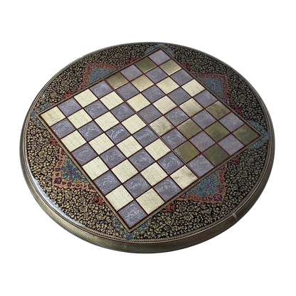 Talsam Negar design Khatam  70 round backgammon board