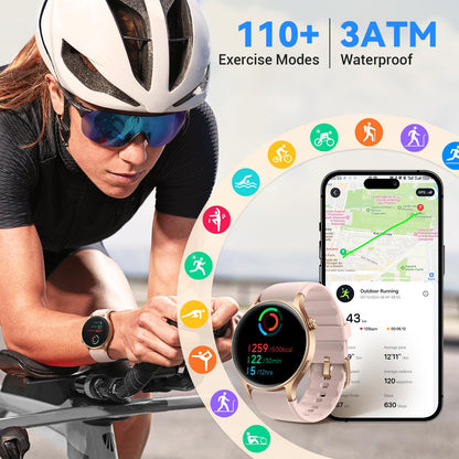 Fitpolo  Smart Watch with  Touchscreen  for Women 1.3"