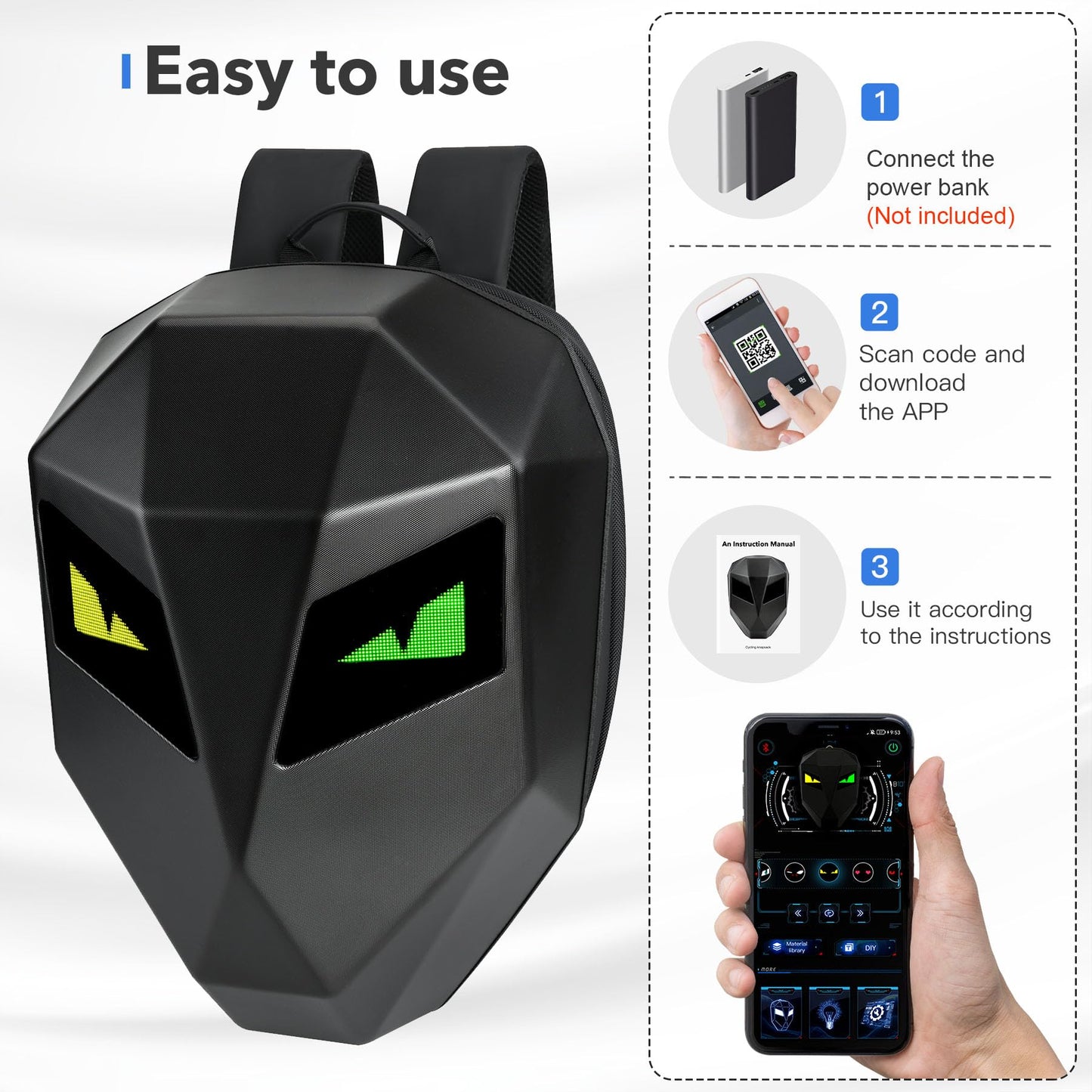 Motorcycle LED Backpack