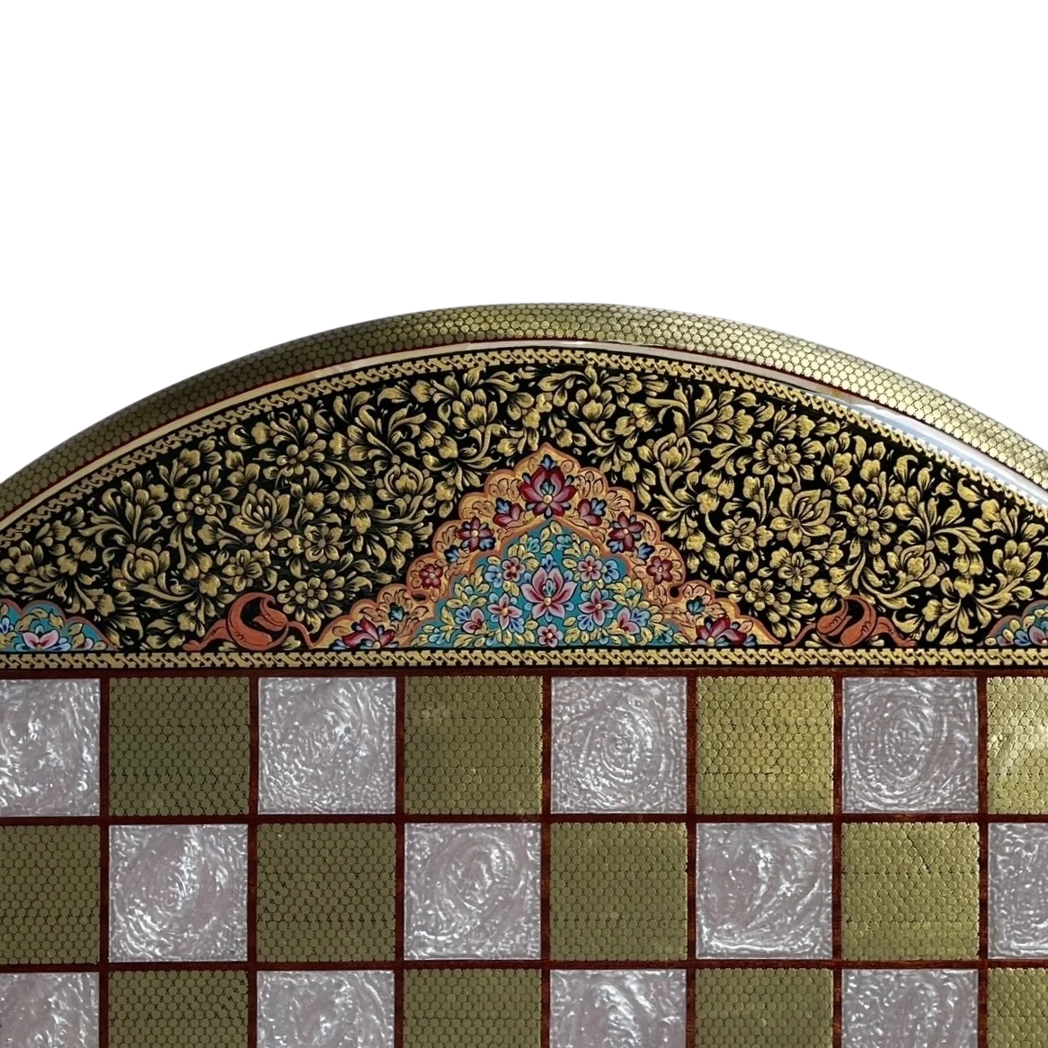 Talsam Negar design Khatam  70 round backgammon board