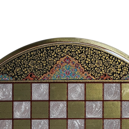 Talsam Negar design Khatam  70 round backgammon board