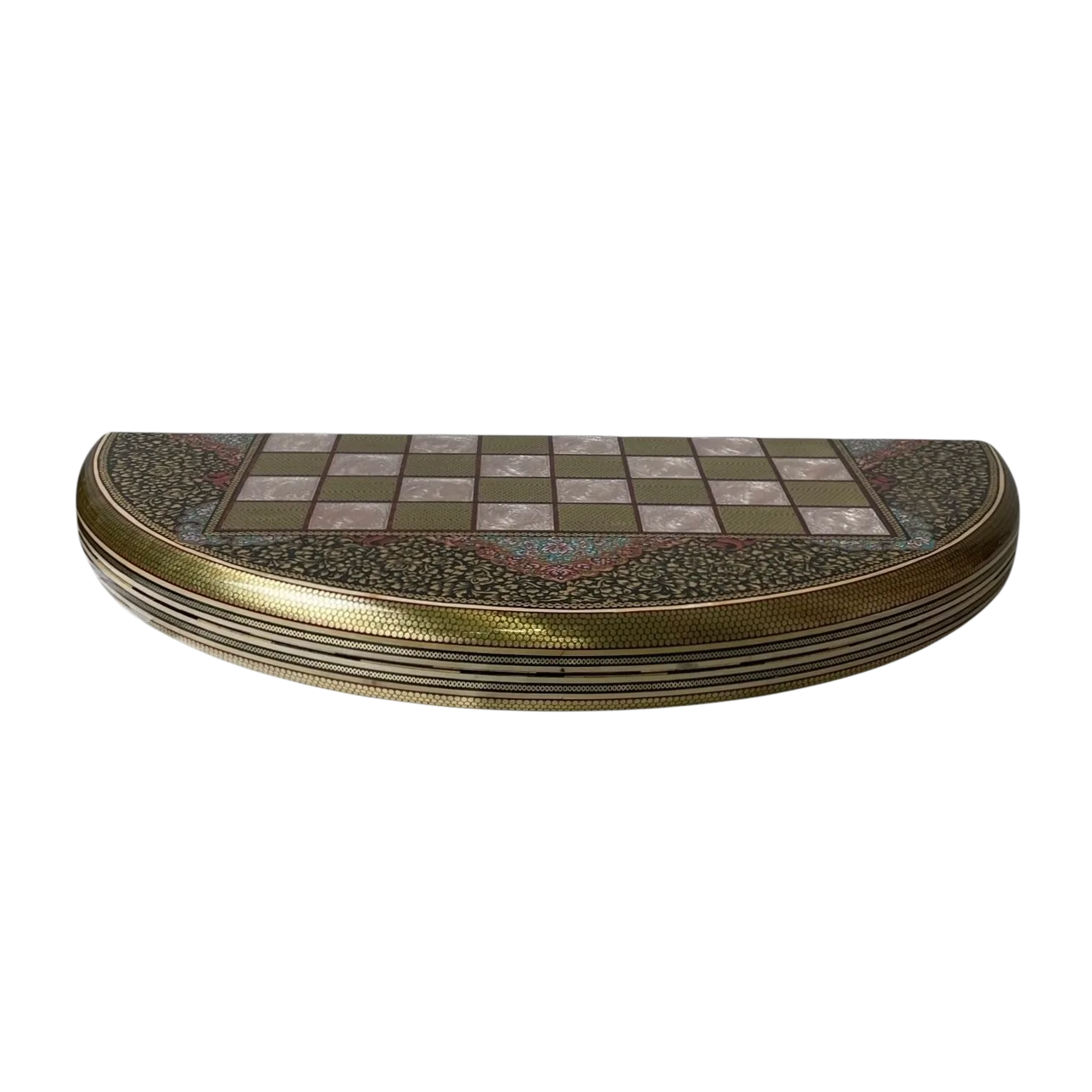 Talsam Negar design Khatam  70 round backgammon board