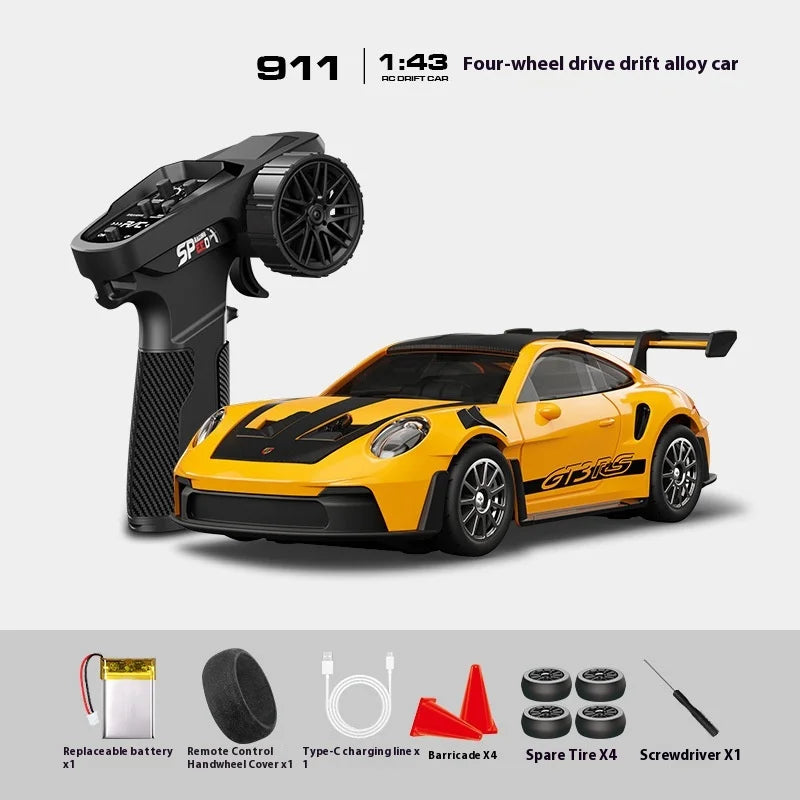 Porsche 911 GT3 RS Model   | RC Drift Car 1/43 Alloy |