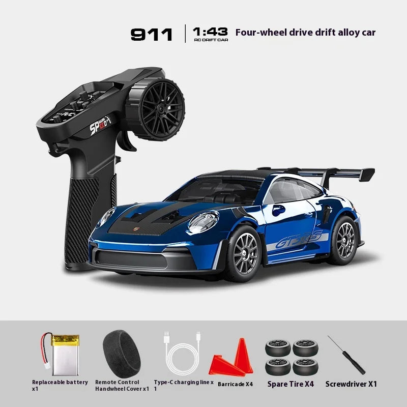 Porsche 911 GT3 RS Model   | RC Drift Car 1/43 Alloy |