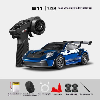Porsche 911 GT3 RS Model   | RC Drift Car 1/43 Alloy |