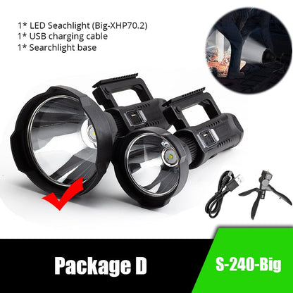 Rechargeable Handheld Spotlight Flashlight-High Lumens