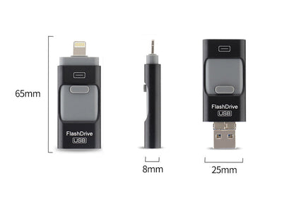 Portable USB Flash Drive for iPhone, iPad & Android